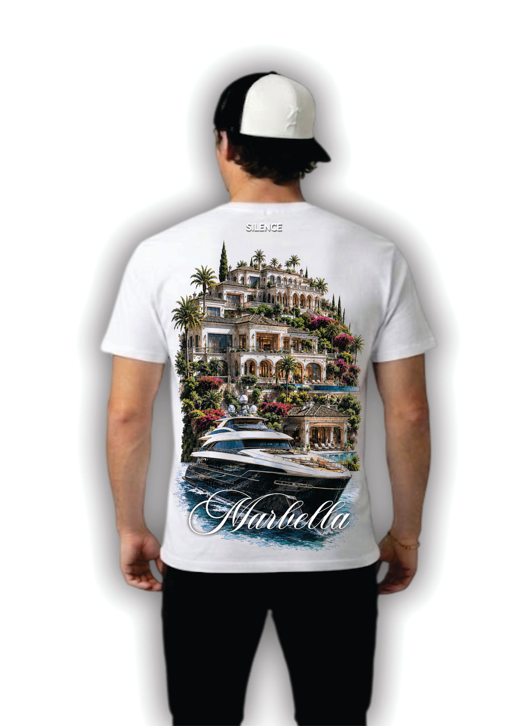 CAMISETA BLANCA SILENCE MARBELLA