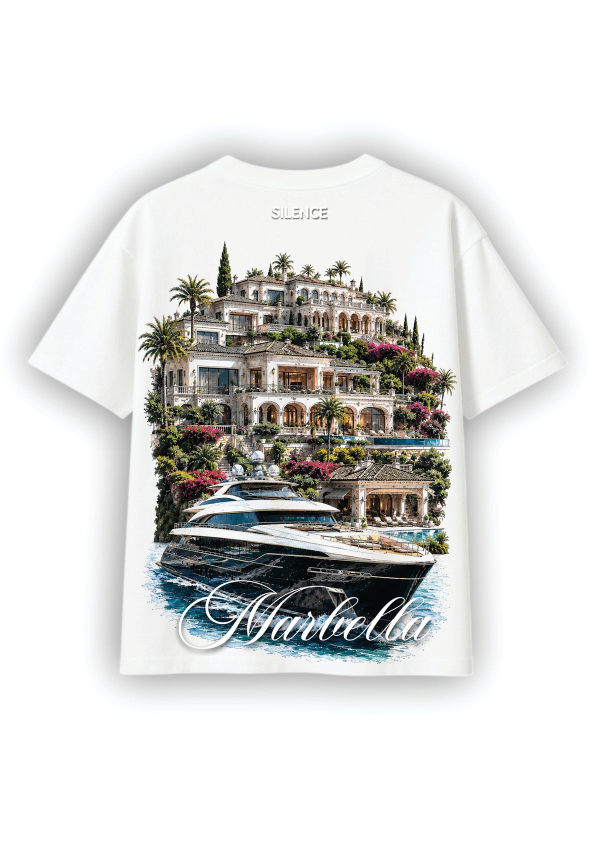 CAMISETA BLANCA SILENCE MARBELLA