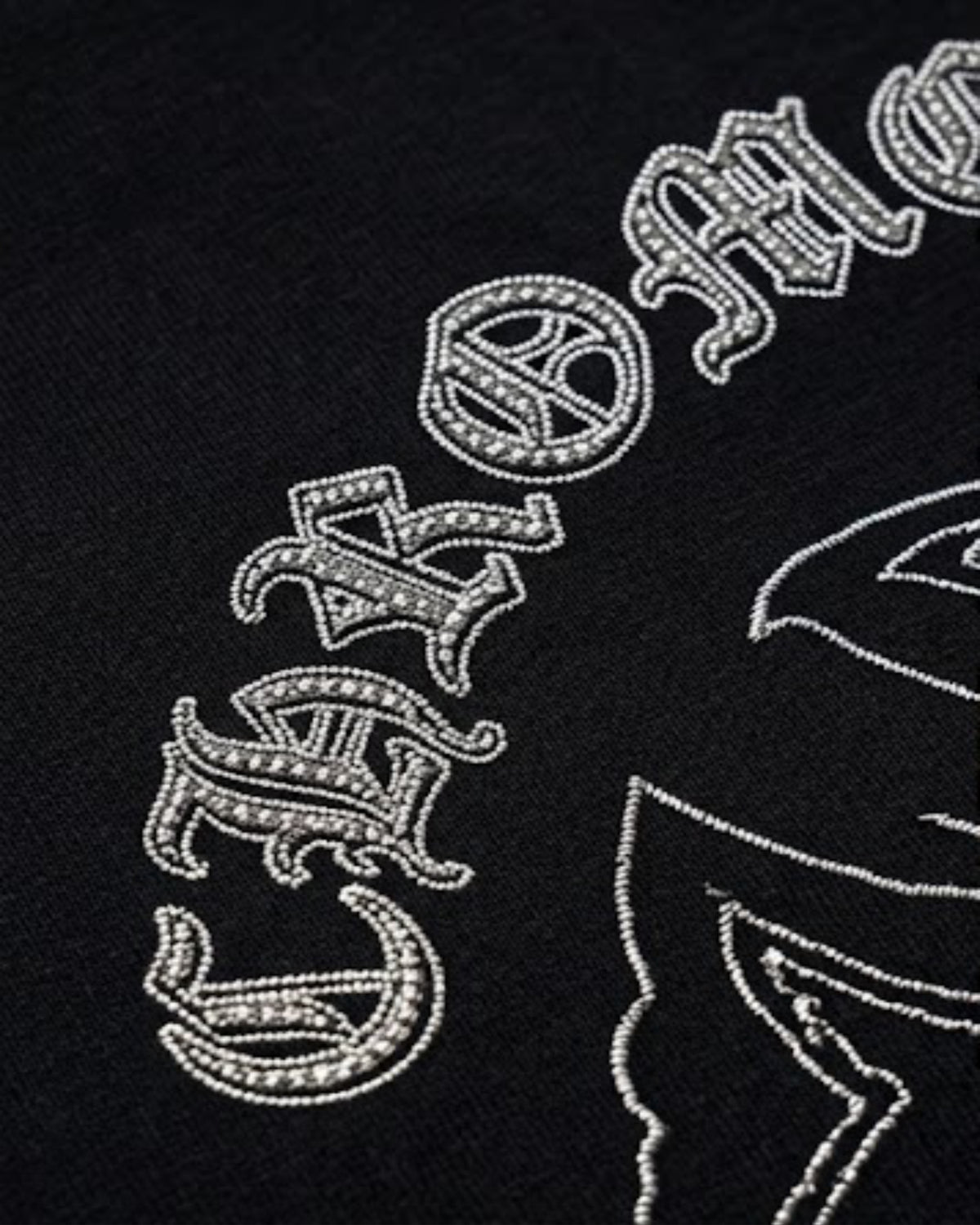 CAMISETA NEGRA CHOME HEART CRUZ