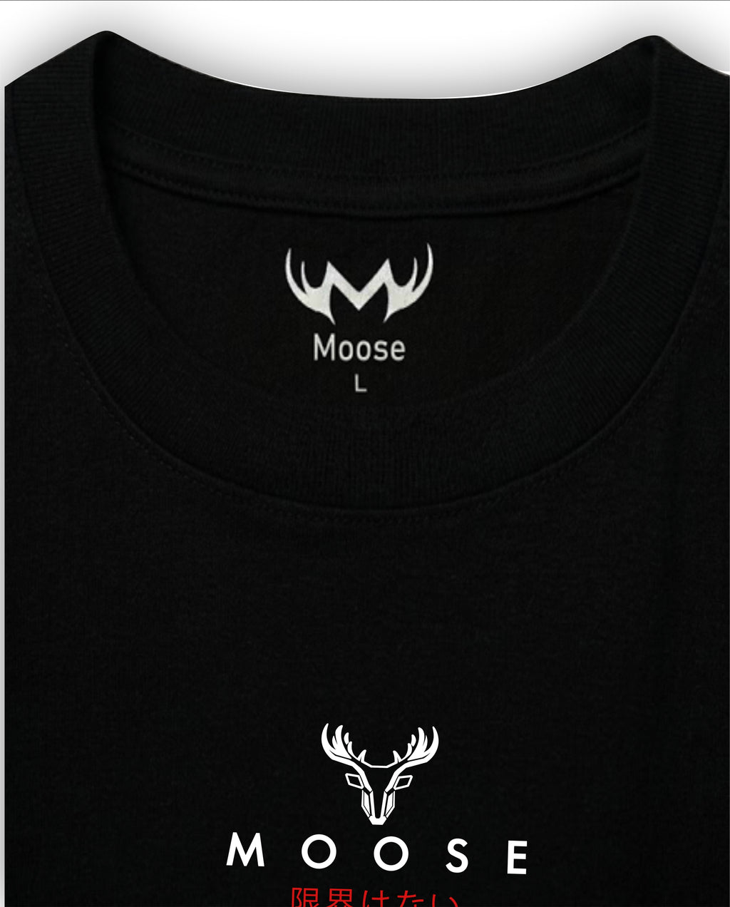 CAMISETA MOOSE NEGRA LATE NIGTH DRIVERS