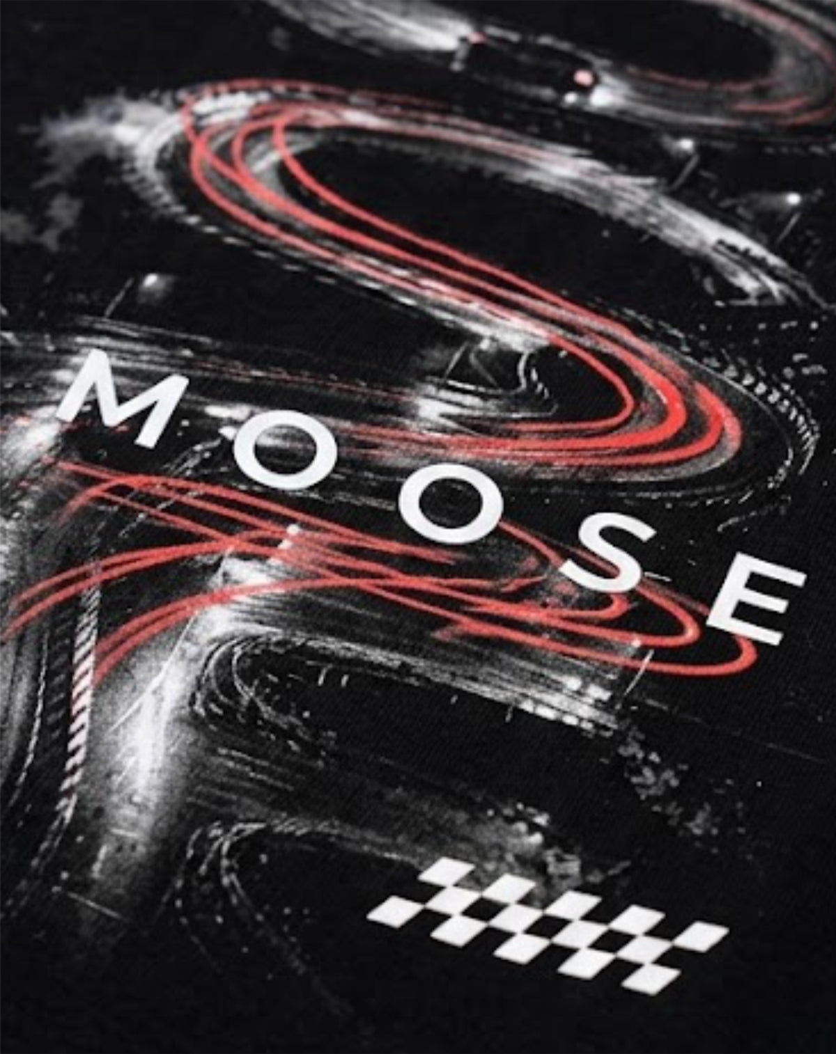 CAMISETA MOOSE NEGRA LATE NIGTH DRIVERS